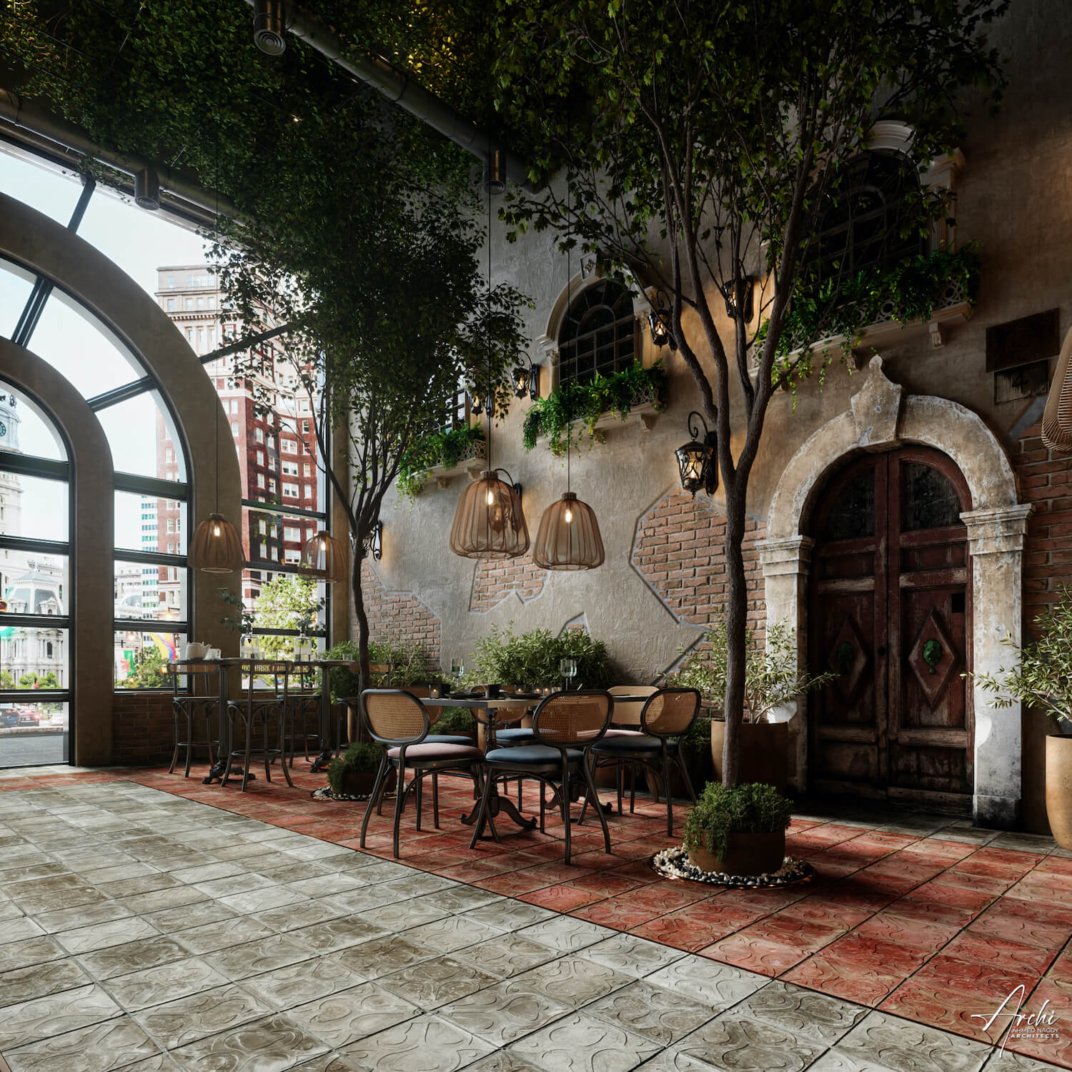 interior of the restaurant