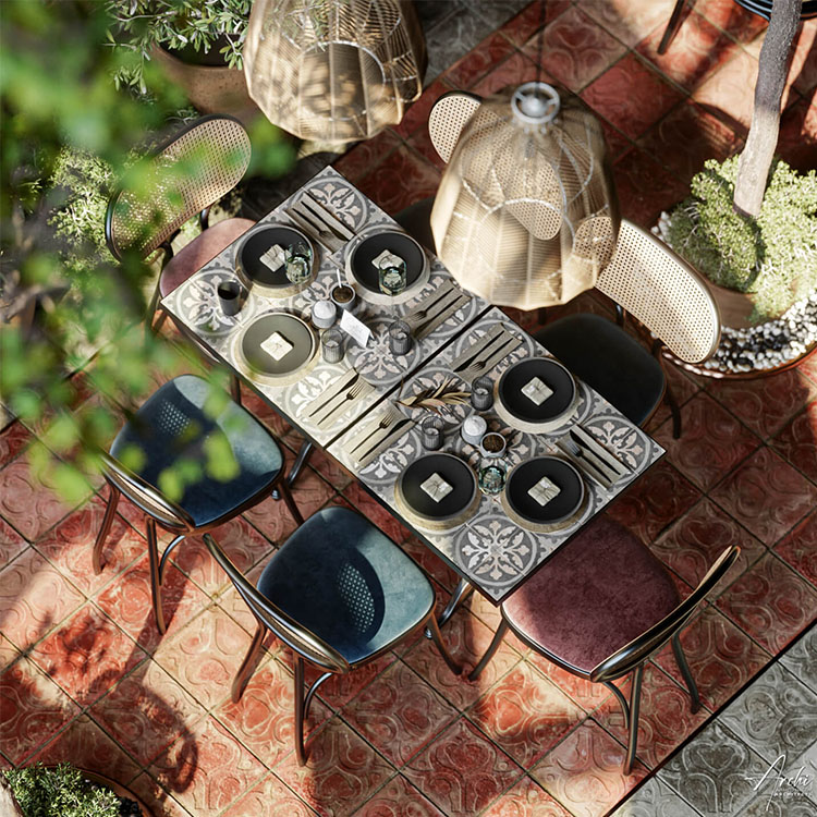 interior of the restaurant