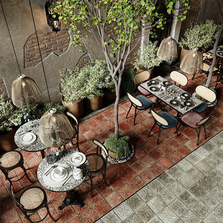 interior of the restaurant